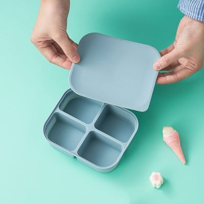 シリコン ベビーフード 収納容器 正方形 マイクロ波 無害 BPA 無害 再利用可能