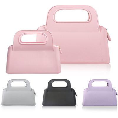 女性用化粧品とトイレットペーパー保管のためのカスタマイズされたカラフルなシリコンジッパーポーチ