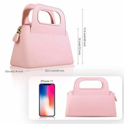 女性用化粧品とトイレットペーパー保管のためのカスタマイズされたカラフルなシリコンジッパーポーチ