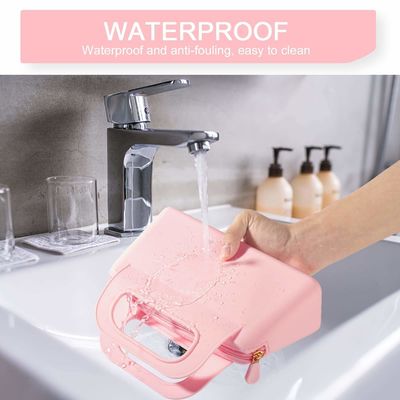 女性用化粧品とトイレットペーパー保管のためのカスタマイズされたカラフルなシリコンジッパーポーチ