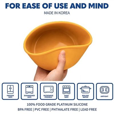キッチン 食品 保存 丸い シリコン ランチボックス Bento ボックス BPA 無料 新鮮保存