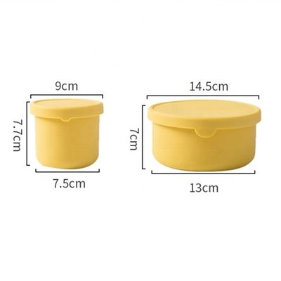 キッチン 食品 保存 丸い シリコン ランチボックス Bento ボックス BPA 無料 新鮮保存