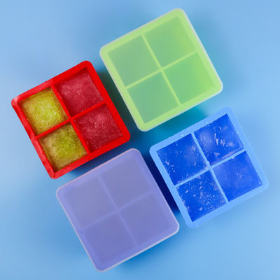 オーダーメイドロゴ 116g Bpa 無料 シリコン アイスキューブ トレイ 蓋 模具 形 供給