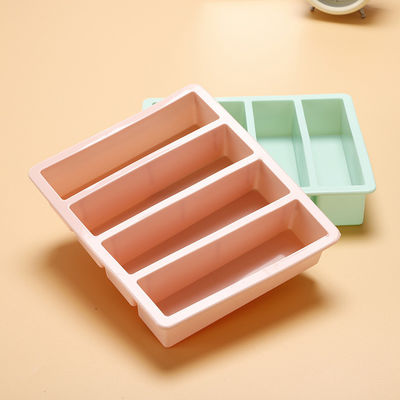 多彩 4グリッド アイスキューブ トレイ 食品級シリコン素材の模具 17*14.3*3.6cm