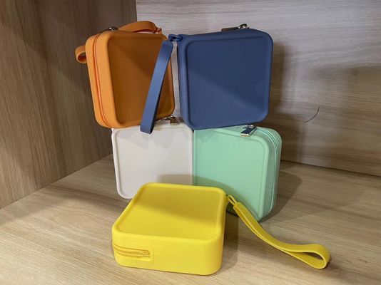 オーダーメイド 宝石 収納箱 100% 食品級 シリコン メイクアップ バッグ 女の子 バッグ