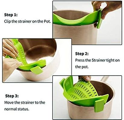調整可能なシリコンクリップ 器具 フィルターやポットにぴったり