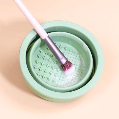 ビューティエッグクリーニングツール ウェルファイン シリコン 折り畳みブラシ クリーンカップ ビューティケア