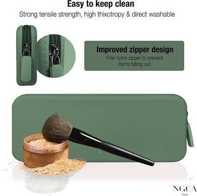 旅行必需品 オーガナイザー 柔軟なデザイン 女性用シリコン化粧袋 防水