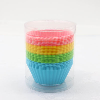 24pcs/12pcsパック カスタマイズされたロゴ 受け入れられる シリコン 粘りしないカップケーキ パーティのためのインナー