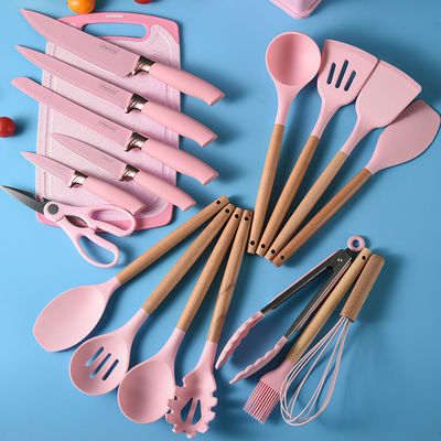 19 PCS ノンスティック シリコン キッチン用具 セット 耐久性 キッチン用具