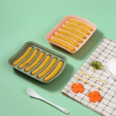 17.5*14cm シリコン ソーセージ 赤ちゃん 補完食品 食品級 ホットドッグ 菌類