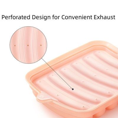 17.5*14cm シリコン ソーセージ 赤ちゃん 補完食品 食品級 ホットドッグ 菌類