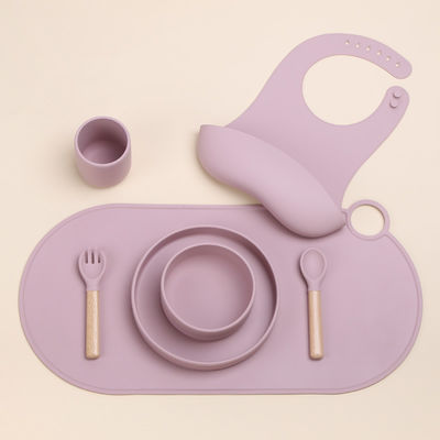モダンデザイン 丸いキャロップ シリコンプレイスマット 子供の食卓 OEM/ODM歓迎
