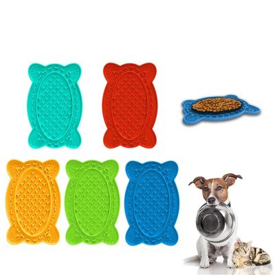 食品グレード シリコン 気を散らすペット 猫の爪 スローフィッダー パッド 吸い込みカップの犬用