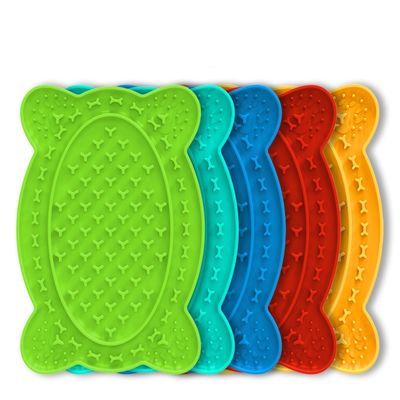 食品グレード シリコン 気を散らすペット 猫の爪 スローフィッダー パッド 吸い込みカップの犬用