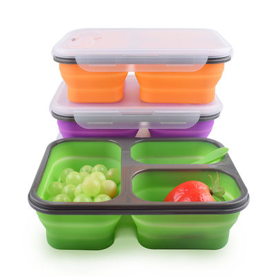 エコフレンドリーキッズ用 2 部屋の防水食品収納容器