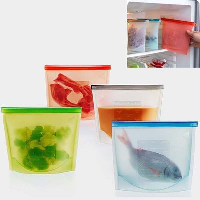 3次元タイプ 食品級 シリコンシール 繰り返し使用可能な貯蔵袋 カスタムセーフパック