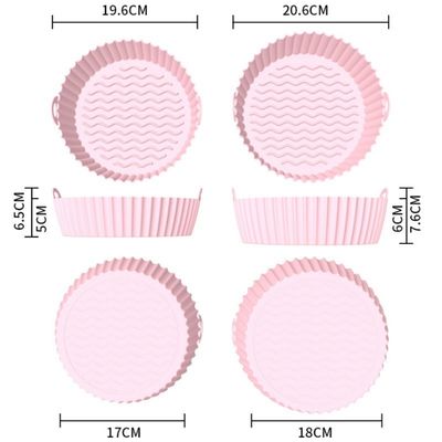 1.96cm*17cm*6.5cm シリコンエアフライヤーライナー 持続可能で再利用可能な料理用