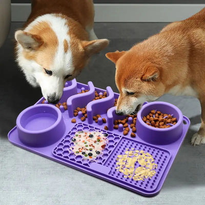 BPA のないシリコン ペットフード ボールマット 犬 仔犬 耐熱 -40〜250