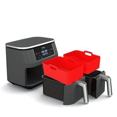 2Pcs 食品安全 粘着しないエアフライヤー シリコンポットアクセサリー 代替パン皿